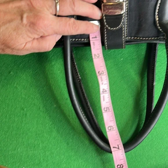 DOONEY & BOURKE SIGNATURE BLACK CANVAS SHOULDER HAND BAG TOTE #K1068110 - Picture 16 of 16